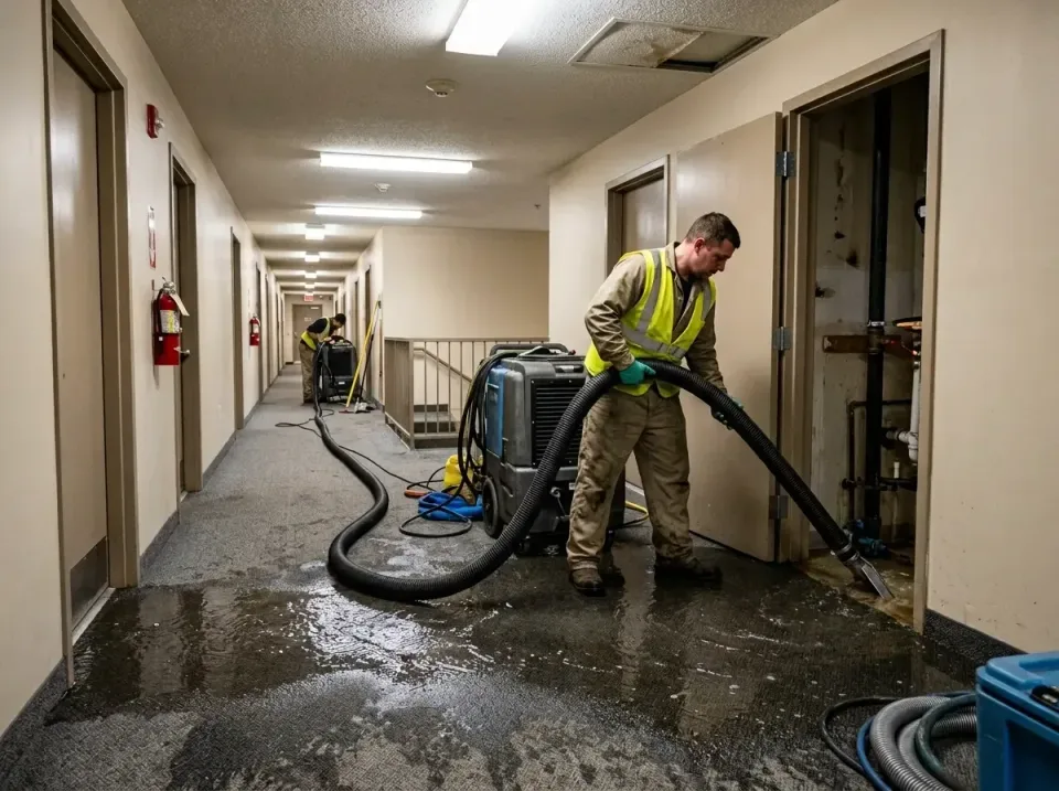 multi-unit-apartment-hallway-f-005 — frequently asked questions, Emergency Burst Pipe Water Extraction & Removal in Eastmont…